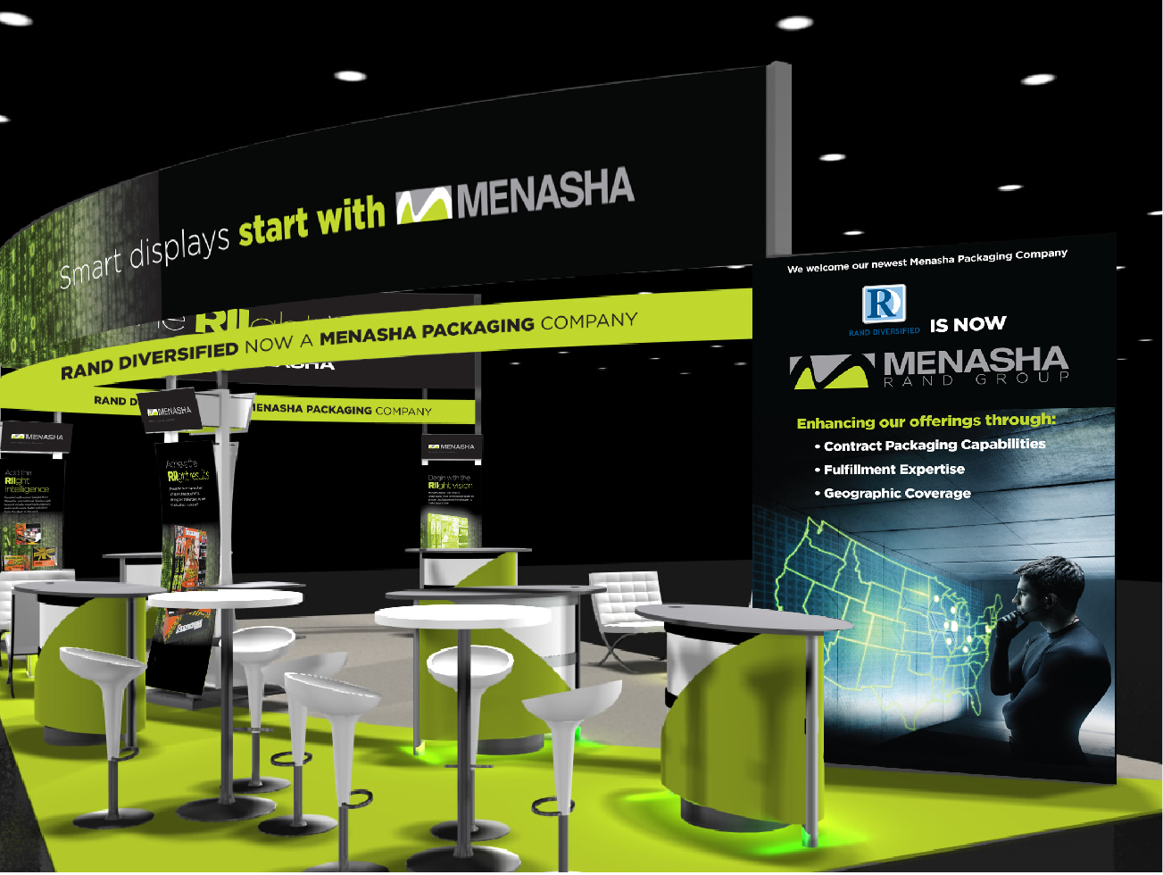 Menasha trade show booth